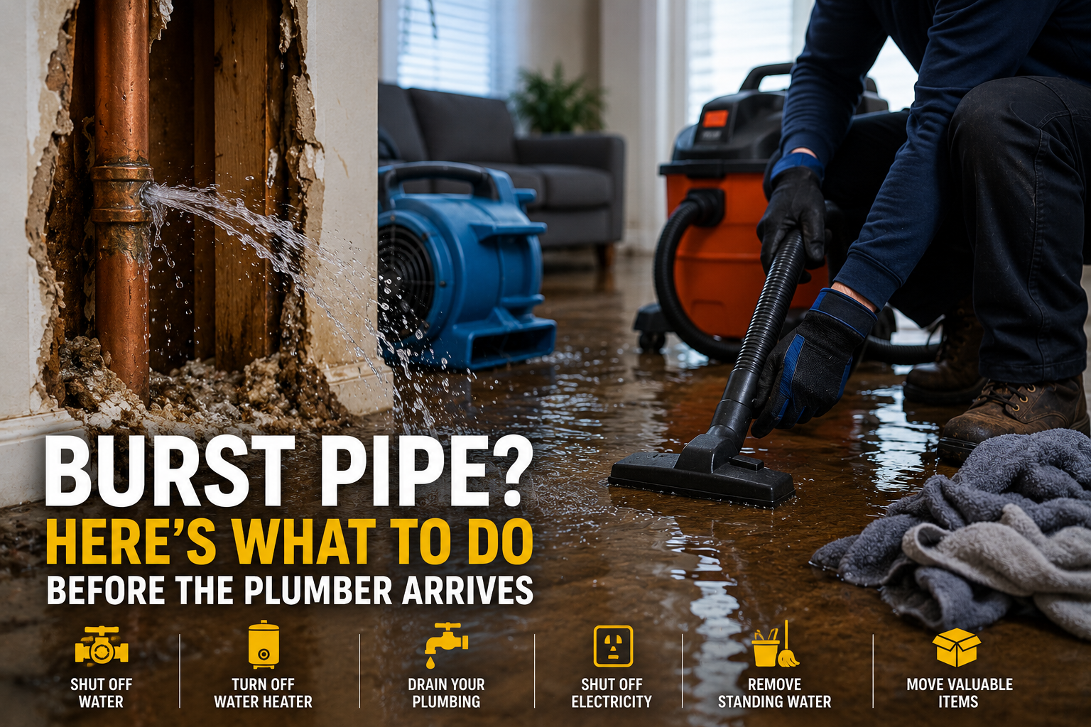 Burst Pipe? Here's What To Do Before the Plumber Arrives